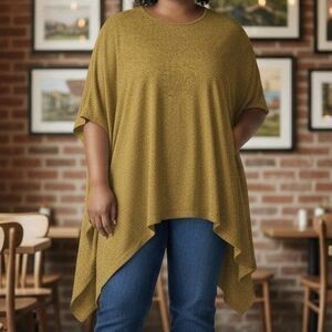 Christian Caliendo Shaw Women's Yellow M/L Cover USA Y2K Wrap Formal Rayon